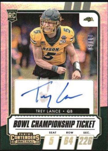 Trey Lance [Autograph Bowl Championship Ticket] #103C