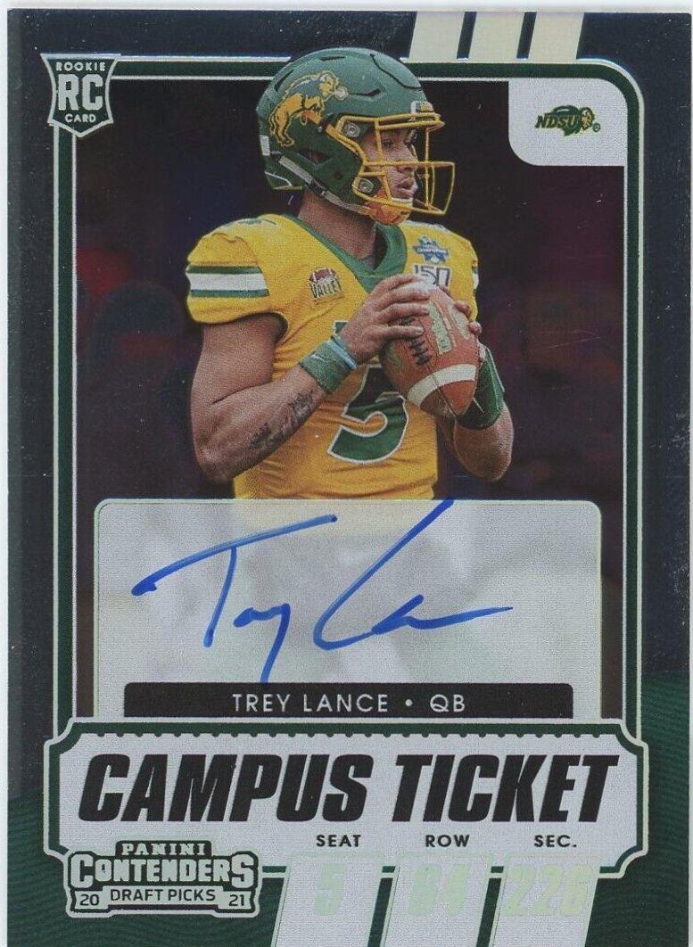 Trey Lance [Autograph Campus Ticket] #103