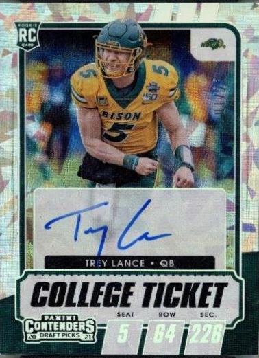 Trey Lance [Autograph Cracked Ice Ticket] #103