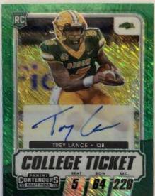 Trey Lance [Autograph Premium Green Shimmer] #103C