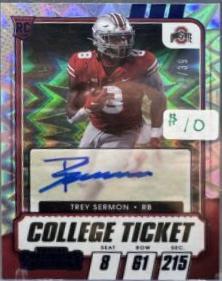 Trey Sermon [Autograph Blue Explosion] #141