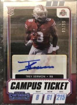 Trey Sermon [Autograph Campus Ticket] #141