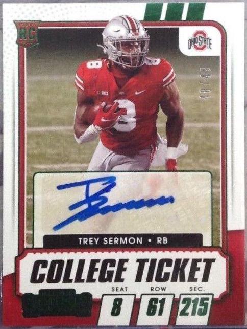 Trey Sermon [Autograph Green] #141