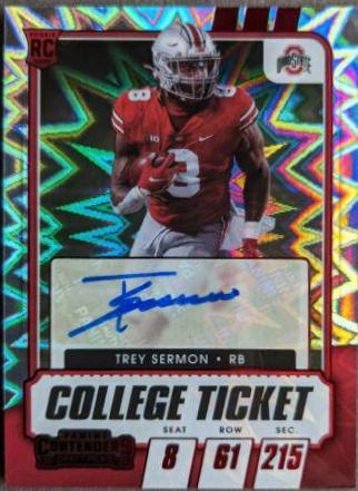 Trey Sermon [Autograph Red Explosion] #141
