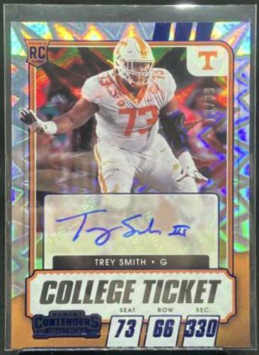 Trey Smith [Autograph Blue Explosion] #198