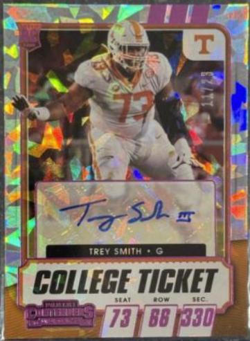 Trey Smith [Autograph Cracked Ice Ticket] #198