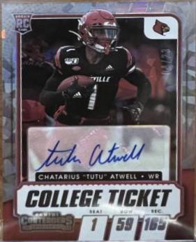Tutu Atwell [Autograph Cracked Ice Ticket] #187