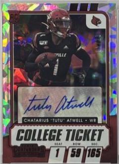 Tutu Atwell [Autograph Red Cracked Ice] #187