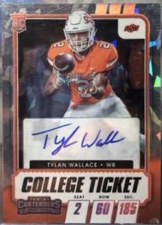 Tylan Wallace [Autograph Cracked Ice Ticket] #124