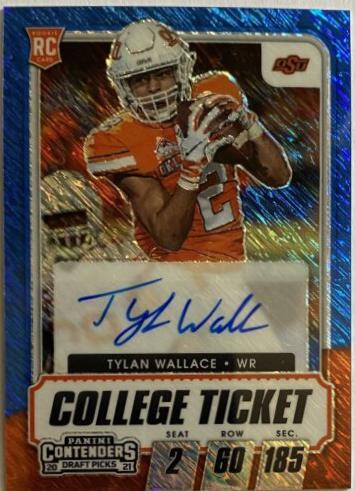 Tylan Wallace [Autograph Premium Blue Shimmer] #124