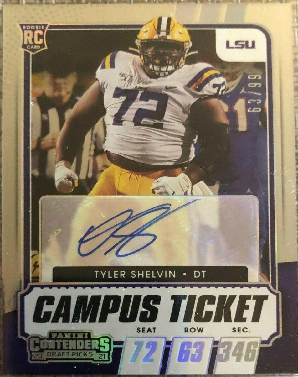 Tyler Shelvin [Autograph Campus Ticket] #202