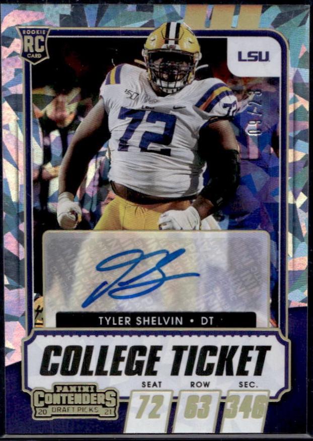 Tyler Shelvin [Autograph Cracked Ice Ticket] #202