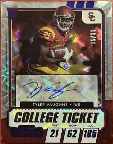Tyler Vaughns [Autograph Blue Explosion] #169