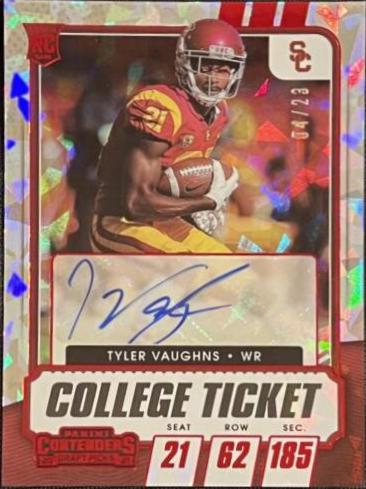 Tyler Vaughns [Autograph Cracked Ice Ticket] #169