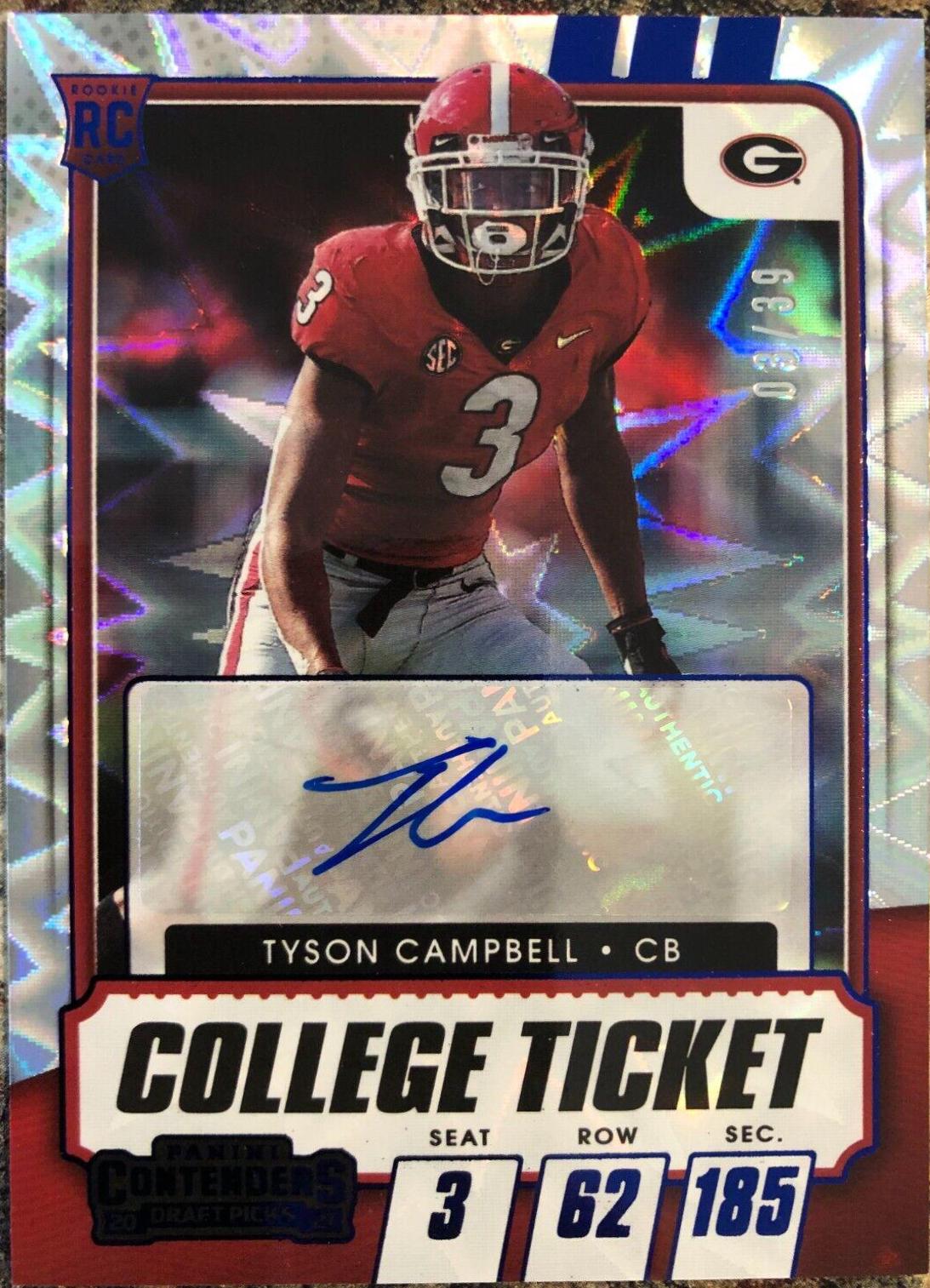 Tyson Campbell [Autograph Blue Explosion] #223