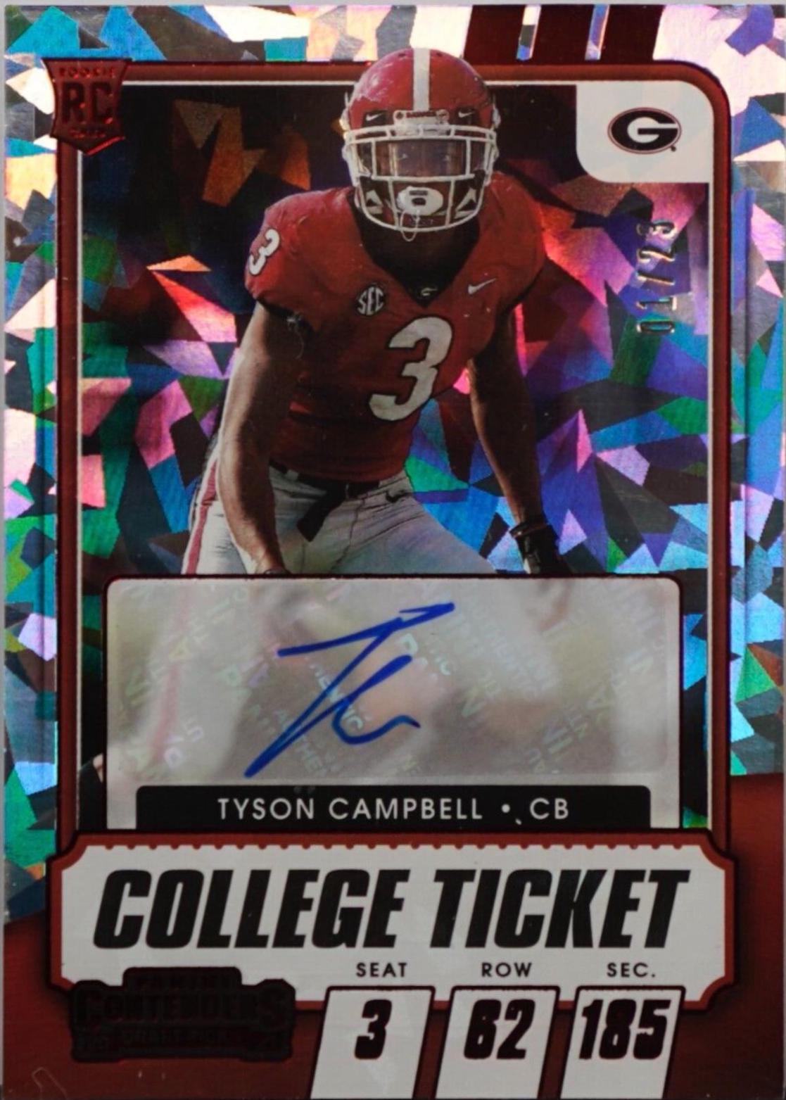 Tyson Campbell [Autograph Cracked Ice Ticket] #223