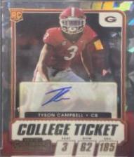 Tyson Campbell [Autograph Red Cracked Ice] #223
