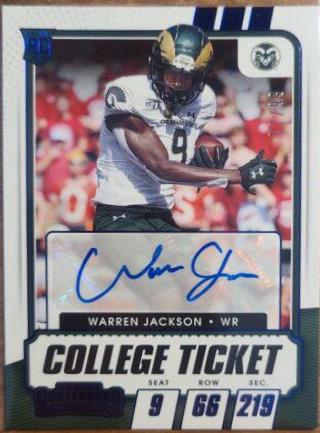 Warren Jackson [Autograph Blue] #244