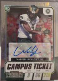 Warren Jackson [Autograph Campus Ticket] #244