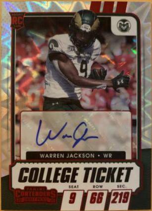 Warren Jackson [Autograph Red Explosion] #244