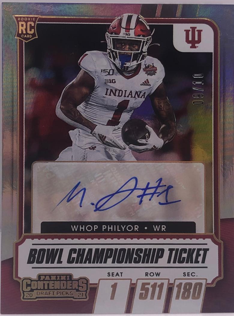Whop Philyor [Autograph Bowl Championship Ticket] #275