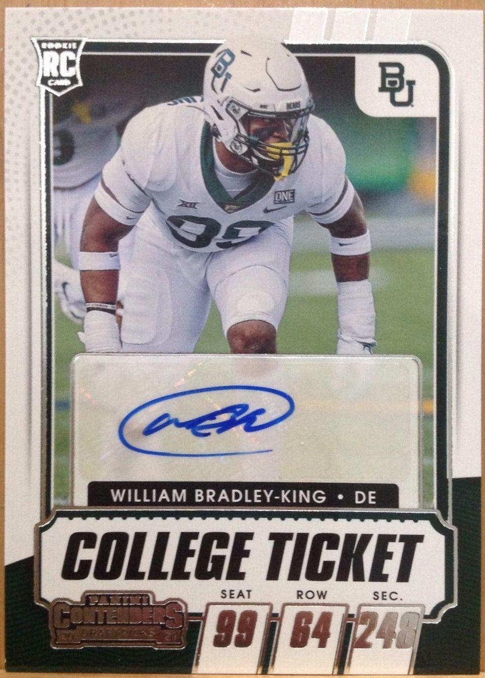 William Bradley King [Autograph Campus Ticket] #235