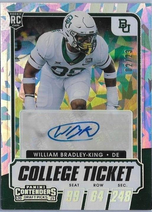 William Bradley King [Autograph Cracked Ice Ticket] #235