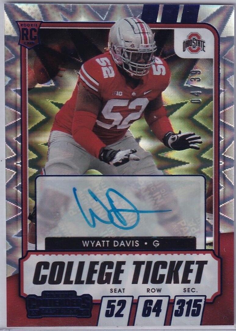 Wyatt Davis [Autograph Blue Explosion] #197