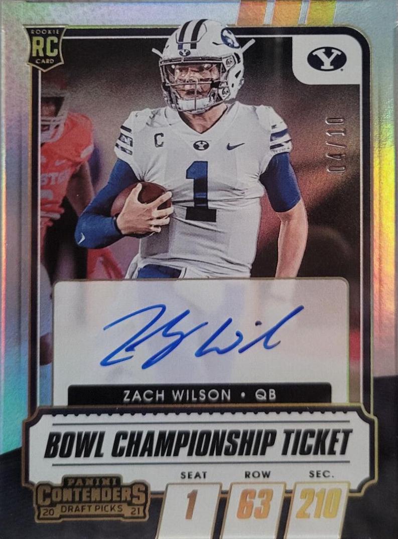 Zach Wilson [Autograph Bowl Championship Ticket] #102
