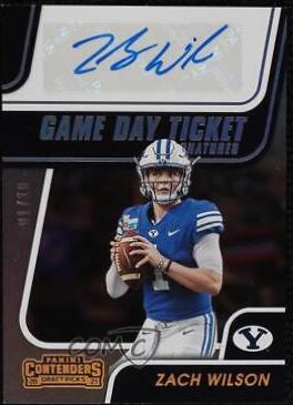 Zach Wilson [Autograph Bowl Championship Ticket] #102C