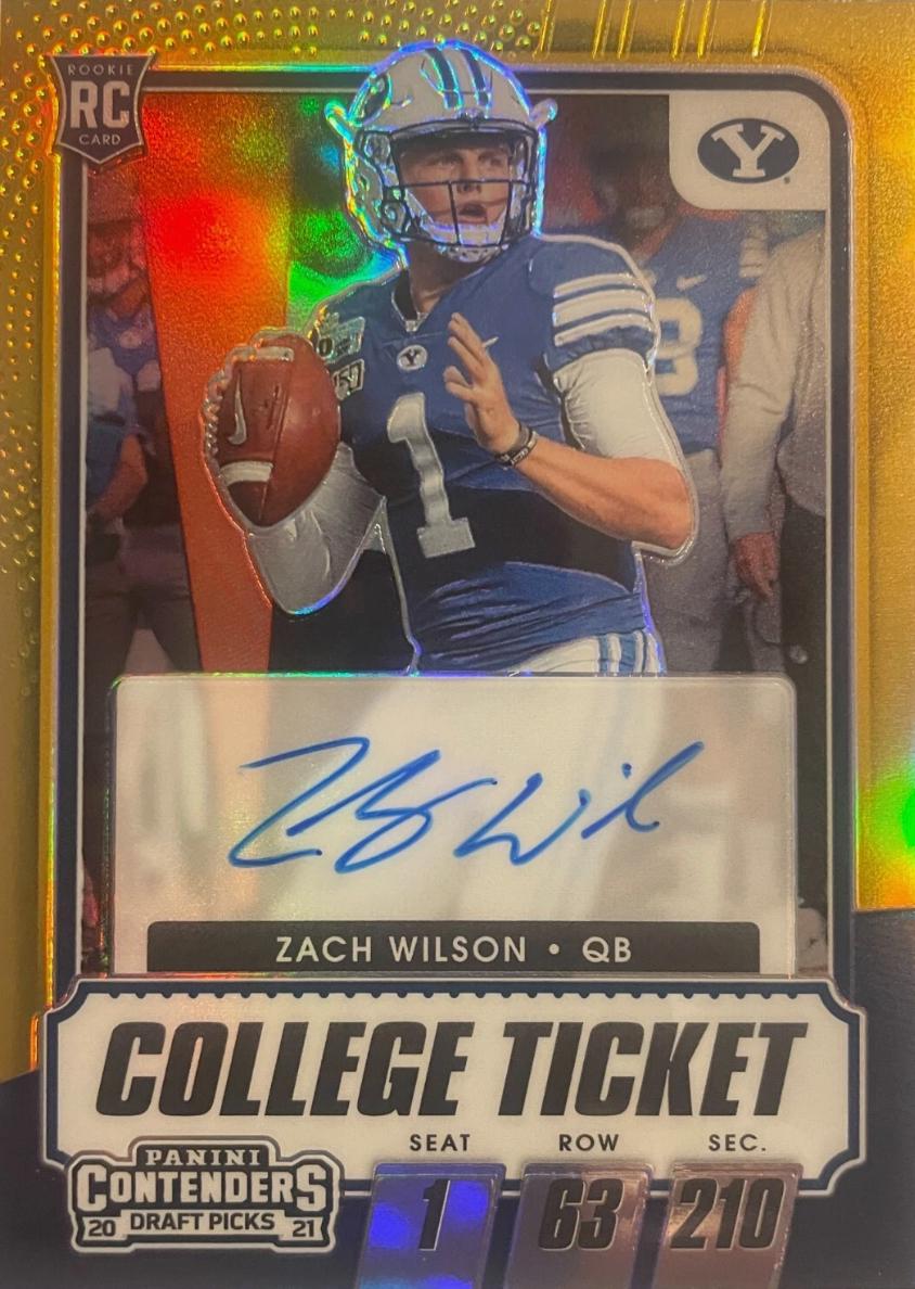 Zach Wilson [Autograph Premium Gold] #102