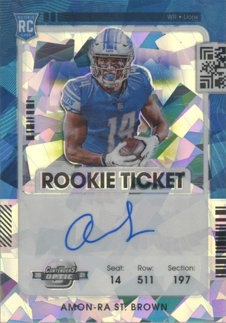 Amon Ra St. Brown [Autograph Cracked Ice] #131