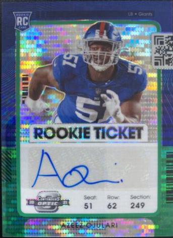 Azeez Ojulari [Autograph Green Pulsar] #166