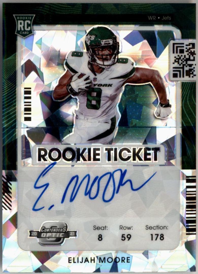 Elijah Moore [Autograph Cracked Ice] #114