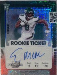 Elijah Moore [Autograph Red White Blue] #114