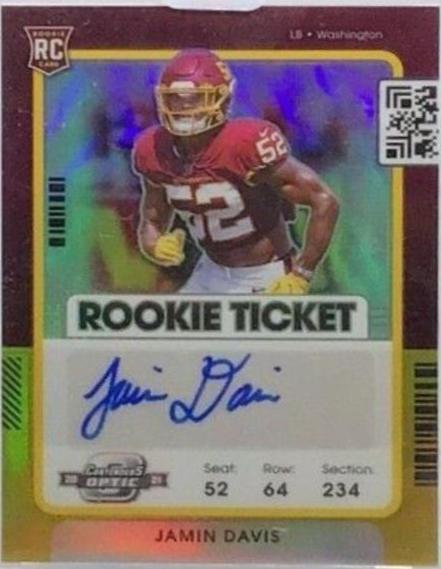 Jamin Davis [Autograph Gold] #151