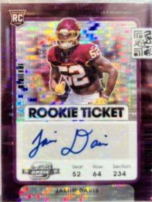 Jamin Davis [Autograph Purple Pulsar] #151