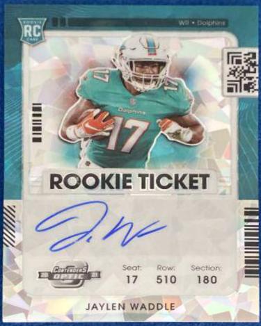 Jaylen Waddle [Autograph Cracked Ice] #106