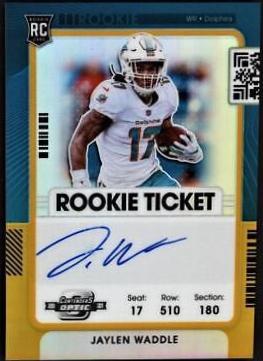 Jaylen Waddle [Autograph Variation Gold] #106
