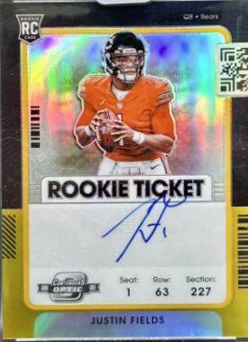 Justin Fields [Autograph Gold] #108