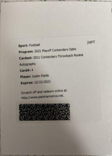 Justin Fields [Autograph Orange] #108