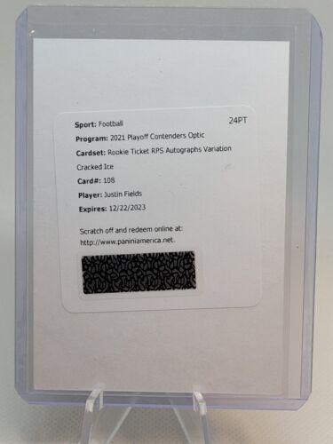 Justin Fields [Autograph Variation Cracked Ice] #108