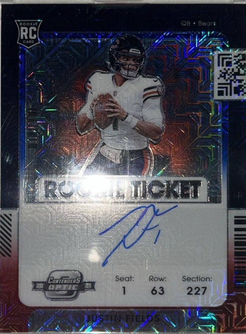 Justin Fields [Autograph Variation Red White Blue] #108
