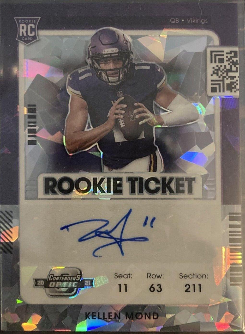 Kellen Mond [Autograph Cracked Ice] #122