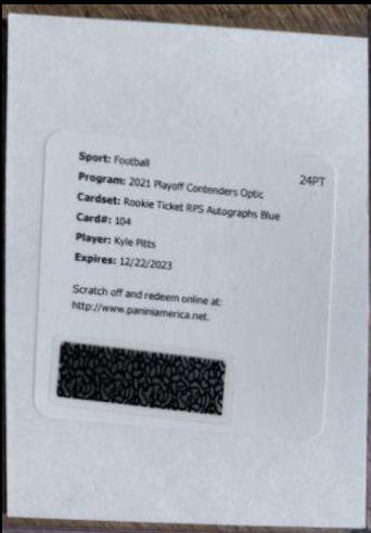 Kyle Pitts [Autograph Blue] #104