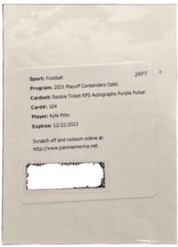 Kyle Pitts [Autograph Purple Pulsar] #104
