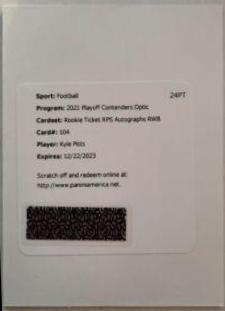 Kyle Pitts [Autograph Red White Blue] #104
