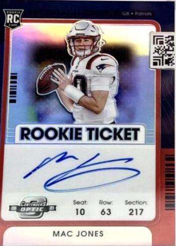 Mac Jones [Autograph Variation Red White Blue] #109