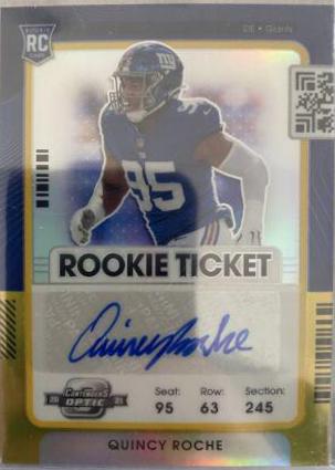 Quincy Roche [Autograph Gold] #187