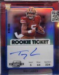 Trey Lance [Autograph Blue] #103